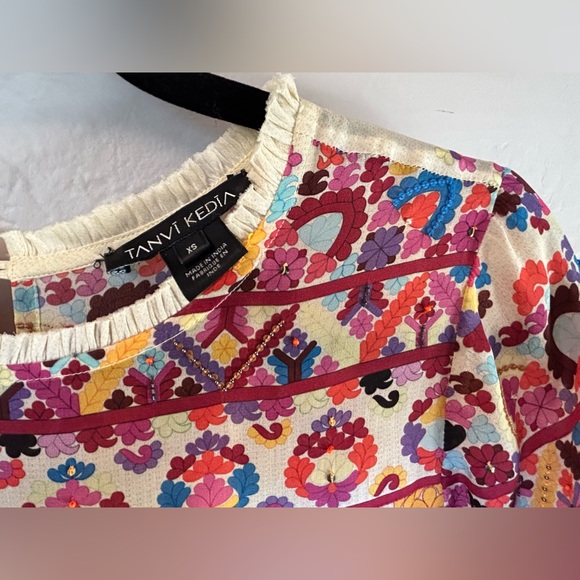 Anthropologie Tanvi Kedia Multicolor Shift Dress Size XS - Picture 5 of 5